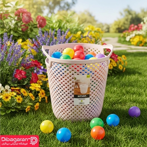 سطل کاغذ لیمون طرح بافت کد 2144