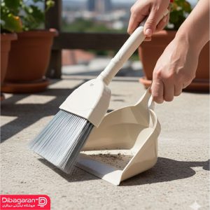 ست جارو و خاک انداز لیمون کد 1102