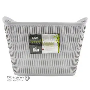 سبد لباس لیمون طرح بامبو کد 1394