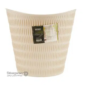 نمای جلو سبد رخت لیمون طرح بامبو کد 1400