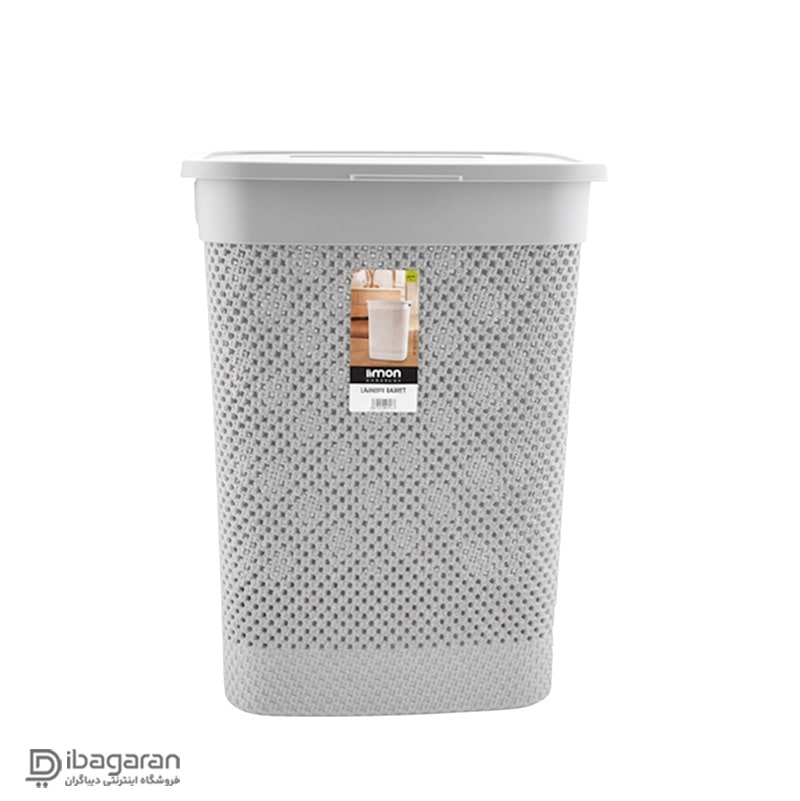 رنگ سبد رخت درب دار لیمون طرح بافت مدل 2136