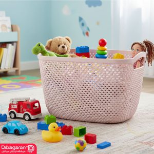 سبد رخت لیمون طرح بافت کد 2277