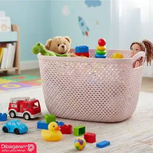 سبد رخت لیمون طرح بافت کد 2277