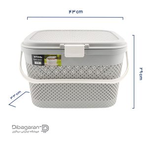 سبد مسافرتی لیمون طرح بافت کد 2139