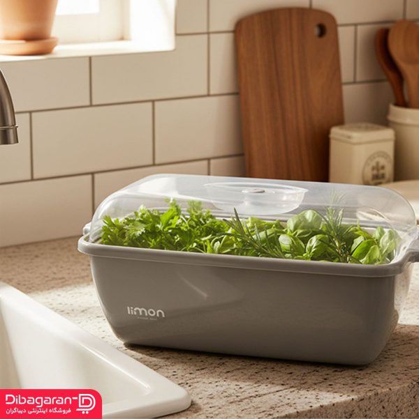 لایف استایل جا سبزی لیمون مدل 3 تکه یاس کد 140