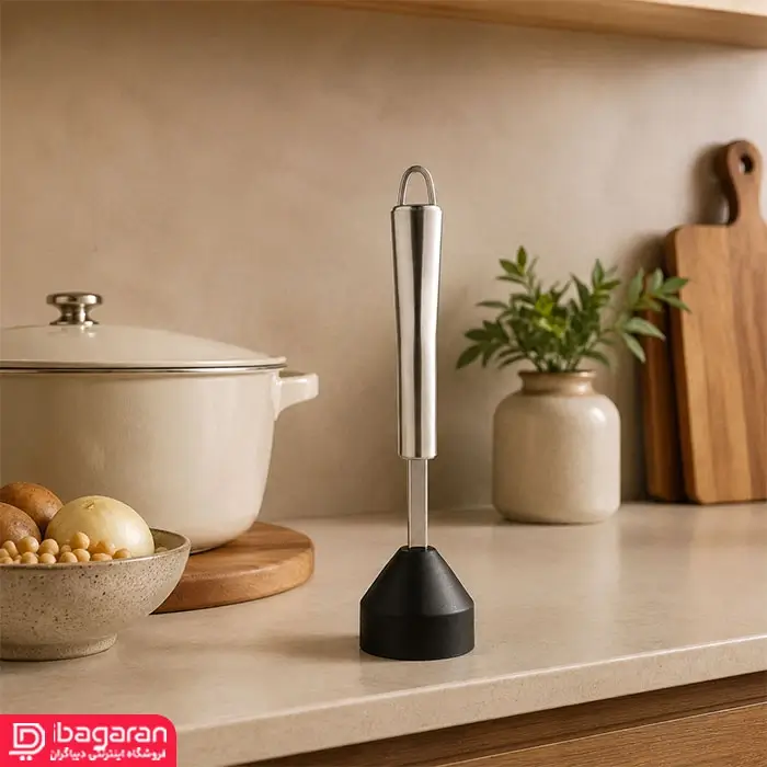 گوشت کوب دستی استیل یونیک با سری مقاوم