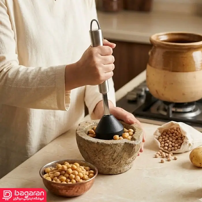 گوشت کوب استیل یونیک مدل UN-1195