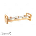 اردو خوری بیضی 3 عددی چوب چینی ریور کد B11-2873