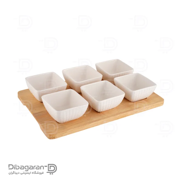 اردو خوری چوب چینی ریور کد 2881-08D (1) اردو خوری 6 عددی چوب چینی ریور کد 2881-08D