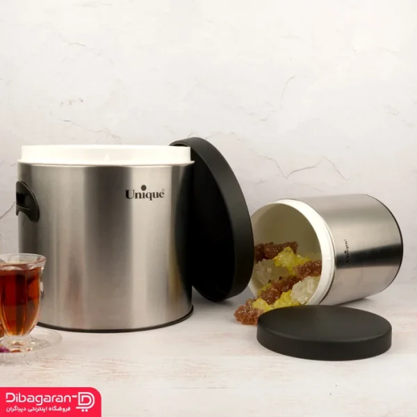 سطل قند و شکر استیل یونیک UN-1612