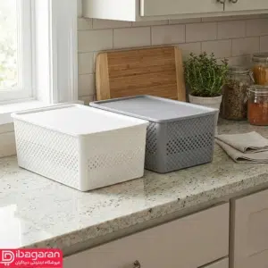 باکس نظم دهنده لیمون طرح حصیری