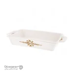 تابه سرو مستطیل ریور طرح سومری سفید کد 8170E