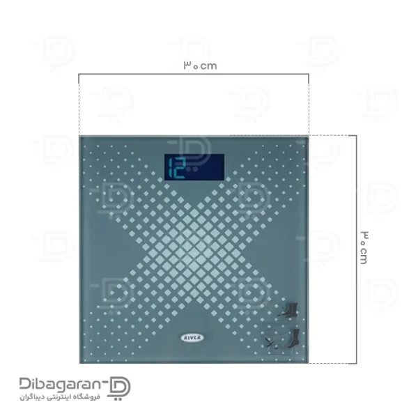 ابعاد ترازو دیجیتال حمام ریور کد 9341