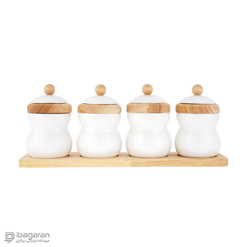 طراحی شیک جا ادویه چوب چینی ریور