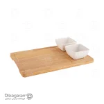 ست سینی سرو و پیاله چوب چینی ریور کد C08-2881