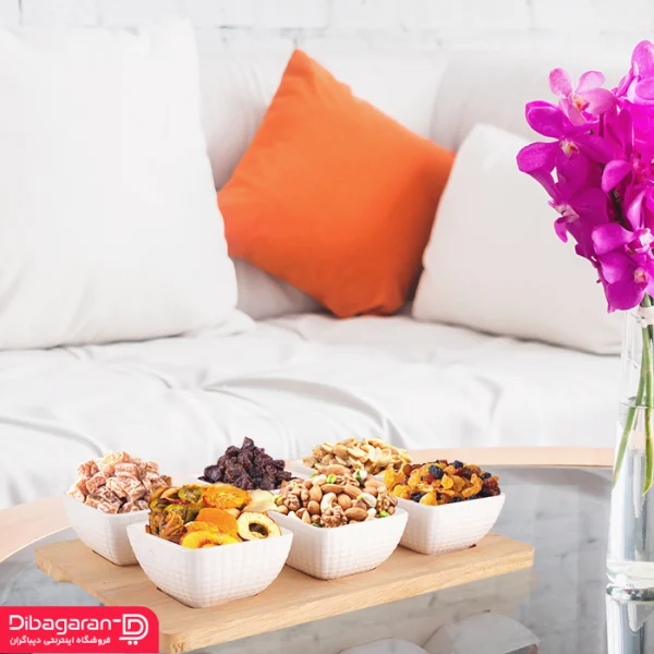 ست-پذیرایی-مربع-6تایی-فتومونتاژ700700 copy اردو خوری 6 عددی چوب چینی ریور کد 2881-08D