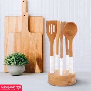 ست کفگیر و ملاقه چوبی ریور کد 8437