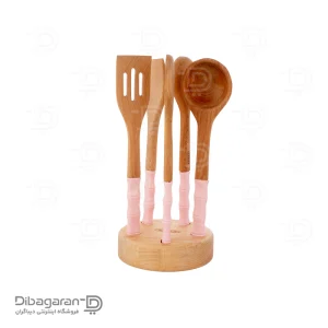 ست کفگیر و ملاقه چوبی ریور کد 8438