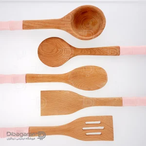 ست کفگیر و ملاقه چوبی ریور کد 8438