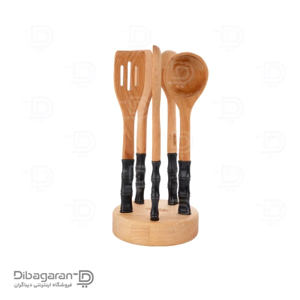 ست کفگیر و ملاقه چوبی ریور کد 8439