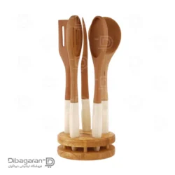 سرویس کفگیر ملاقه چوبی ریور 6 عددی کد 8491