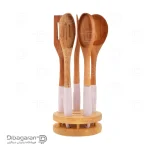سرویس کفگیر ملاقه چوبی ریور 6 عددی کد 8493