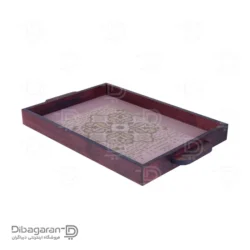 سینی چوبی ریور طرح فرداد کد 2327 بنفش