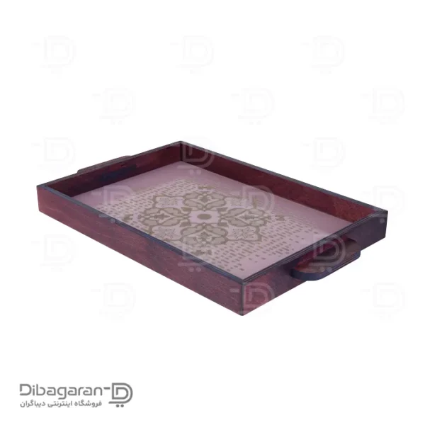 سینی چوبی طرح فرداد ریور کد 2327 (1) سینی چوبی ریور طرح فرداد کد 2327 بنفش