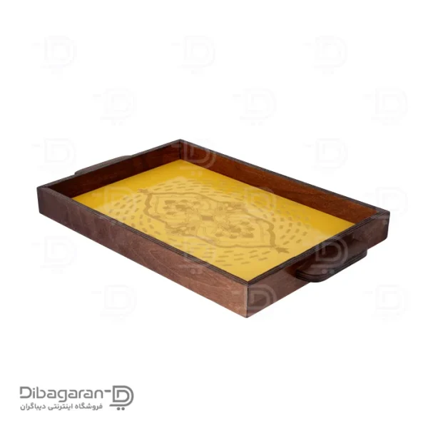 سینی چوبی طرح فرشینه ریور کد 2328 (1) سینی چوبی طرح فرشینه ریور کد 2328 زرد