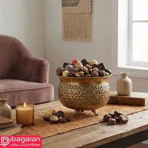 خرید شکلات خوری مربع برنجی ریما کد R-98714