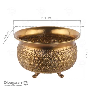 شکلات خوری گرد برنجی ریما کد R-98712