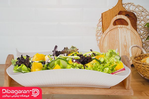 ظرف سالاد خوری چوب چینی ریور کد 2717-B
