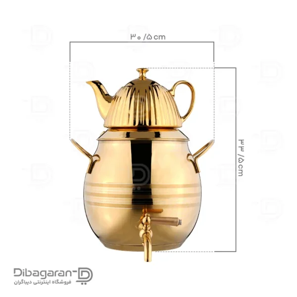 کتری قوری استیل ریور کد 2148 (5) ابعاد کتری قوری استیل ریور کد 2148