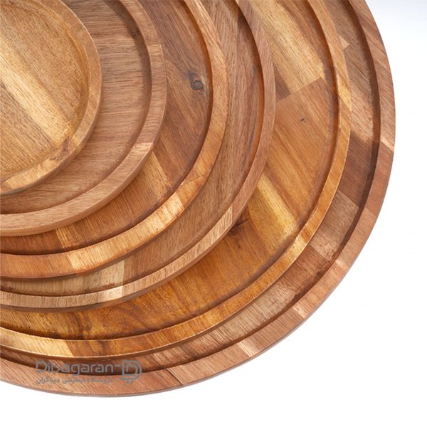 همگی سینی چوبی گرد یاکا مدل آکاسیا همگی سینی چوبی گرد یاکا مدل آکاسیا