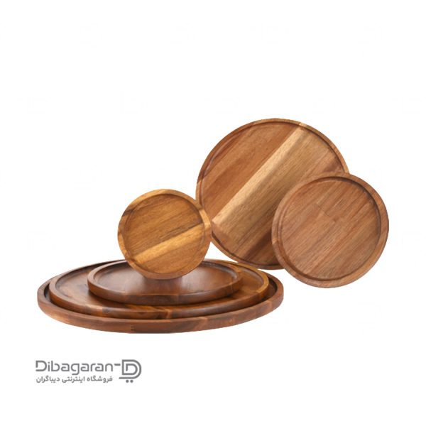 سینی چوبی گرد یاکا مدل آکاسیا سینی چوبی گرد یاکا مدل آکاسیا