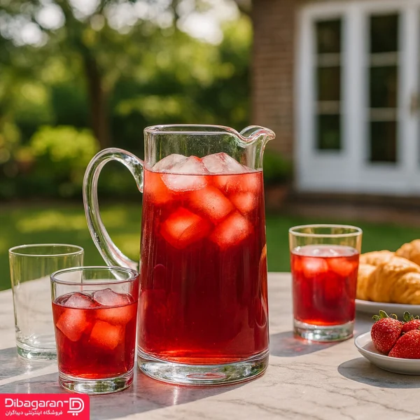 پارچ کریستال پاشاباغچه مدل کونیک کد 28385 خرید و قیمت پارچ کریستال پاشاباغچه مدل کونیک کد 28385