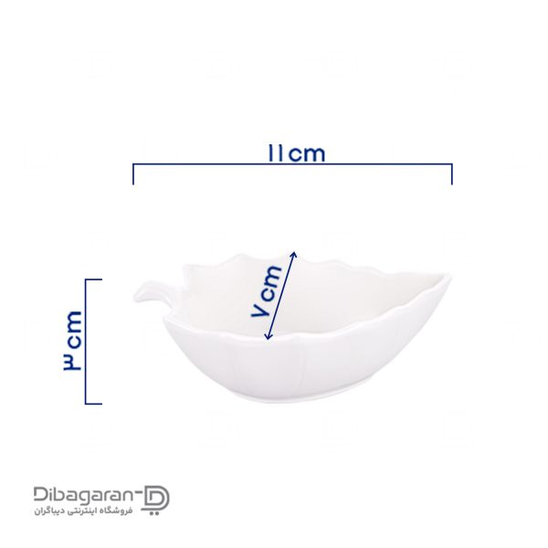 ابعاد کاسه سرامیکی گلدکیش مدل برگ 2 عددی کد G201511 ابعاد کاسه سرامیکی گلدکیش مدل برگ 2 عددی کد G201511