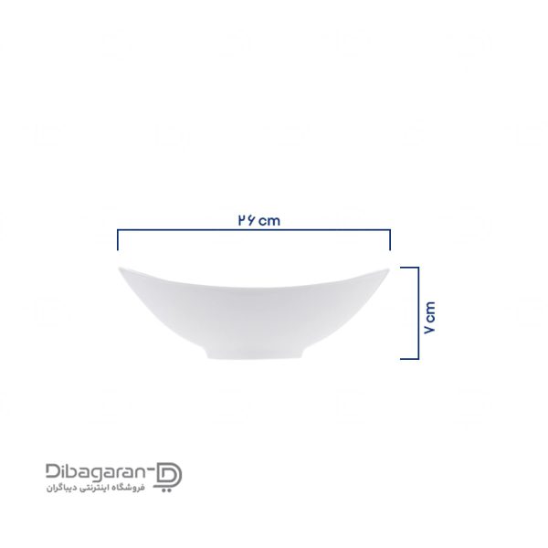 ابعاد ظرف سالاد خوری سرامیکی گلدکیش کد GK201428 ابعاد ظرف سالاد خوری سرامیکی گلدکیش کد GK201428