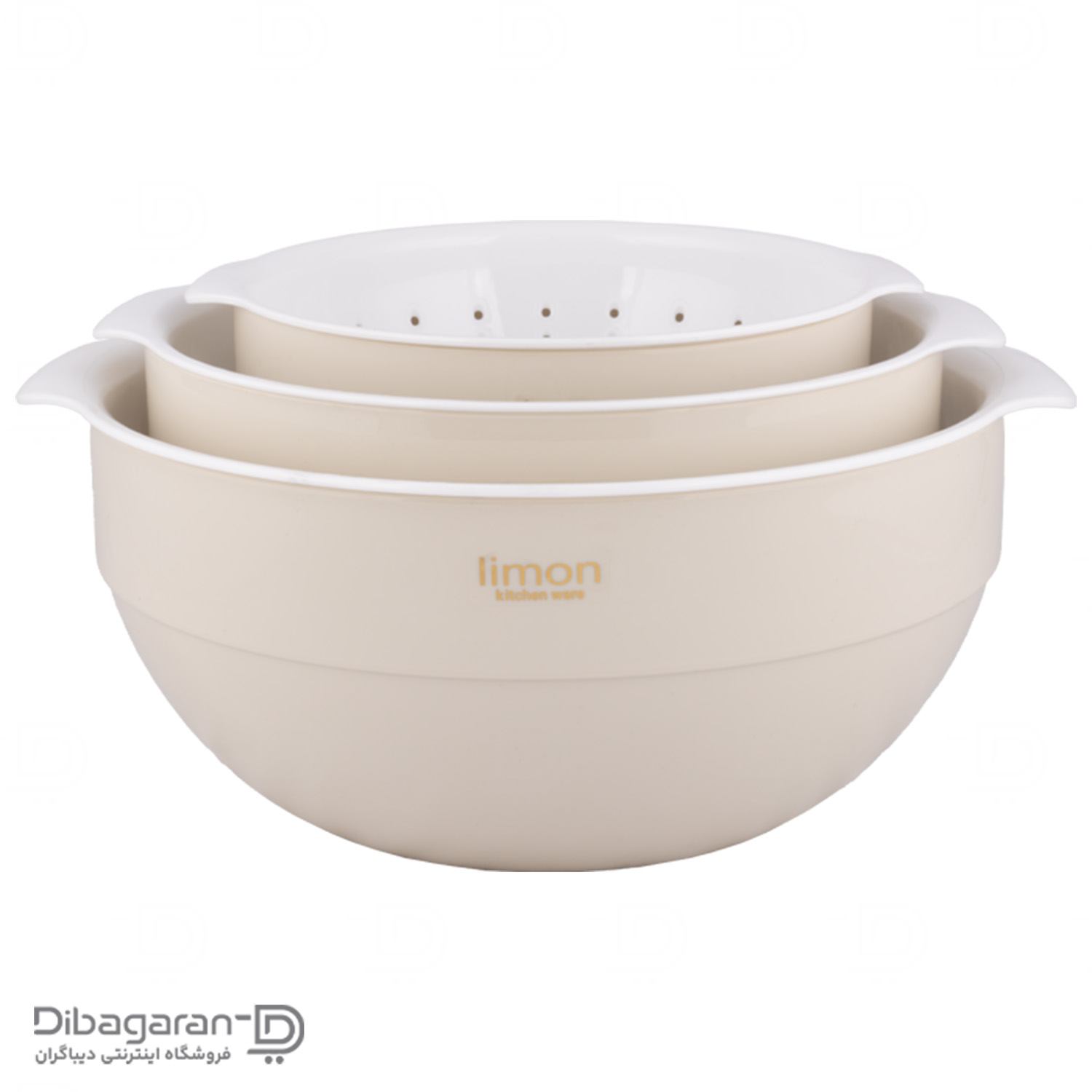 آبکش و لگن 6 پارچه لیمون کد 2066 کرم آبکش و لگن 6 پارچه لیمون کد 2066 کرم