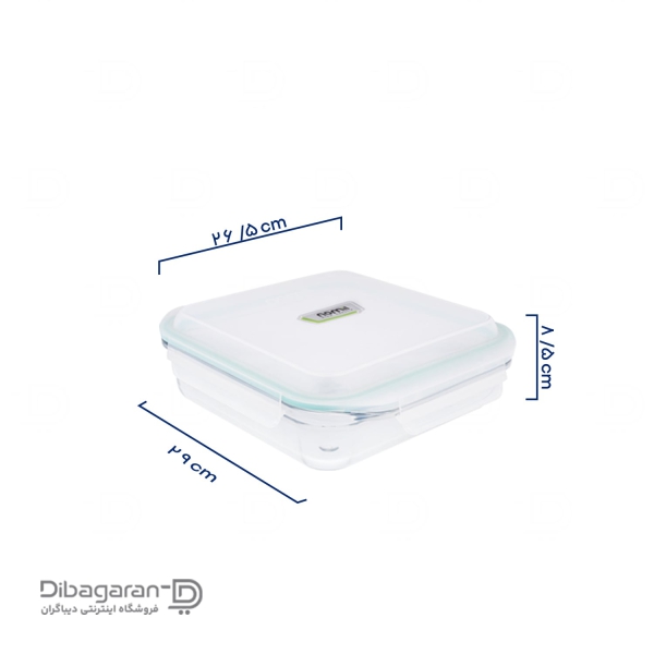 ابعاد ظرف نگهدارنده لیمون 2.1 لیتری کد 2045