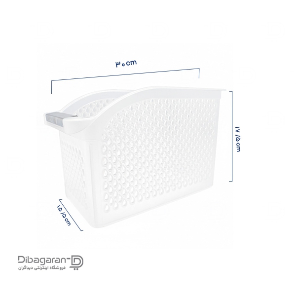 تصویر با ابعاد سبد نظم دهنده لیمون کد 1938