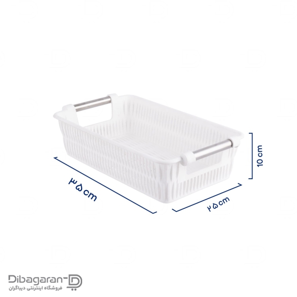 تصویر با ابعاد سبد طرح بامبو دسته استیل لیمون کد 1384
