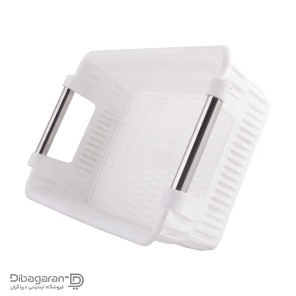 سبد طرح بامبو دسته استیل لیمون کد 1384