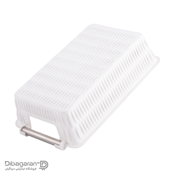 تصویر از پشت سبد طرح بامبو دسته استیل لیمون کد 1384