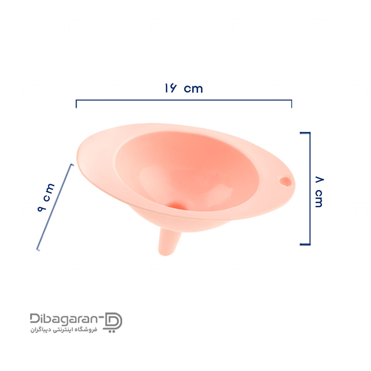 Limon twin plastic funnel code 1106 (1)-min عکس با ابعاد قیف پلاستیکی لیمون دوقلو کد 1106