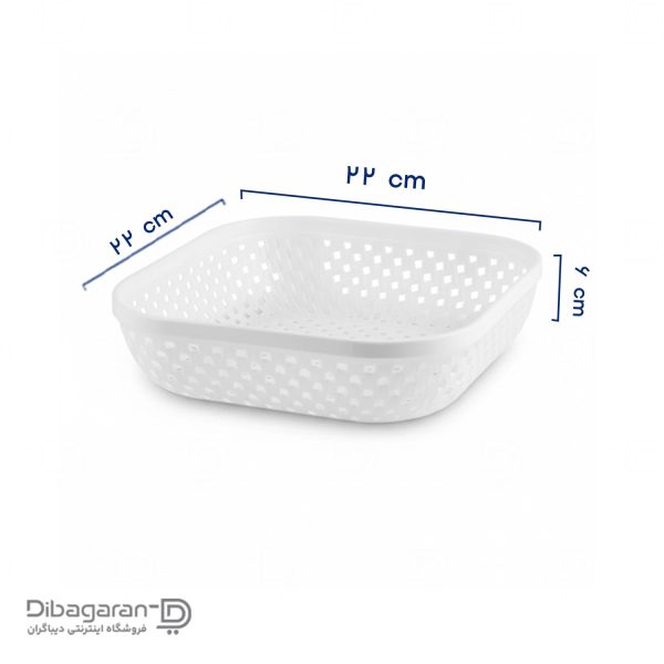 ابعاد سبد نان و سبزی طرح بافت لیمون بزرگ کد 2142