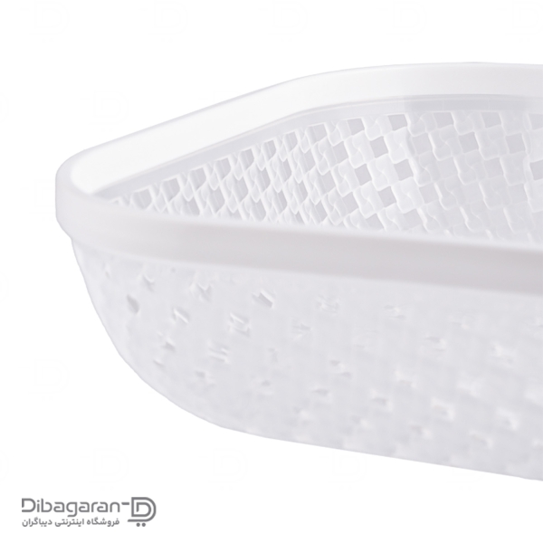 نمای نزدیک سبد نان و سبزی طرح بافت لیمون کوچک کد 2146