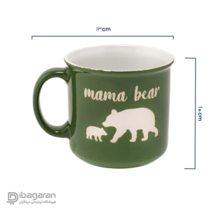 ماگ نوشته دار رنگی Mama Bear