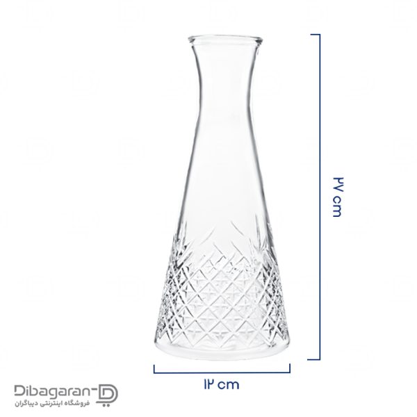 بطری بلور پاشاباغچه مدل تایملس ابعاد بطری بلور پاشاباغچه مدل تایملس ابعاد