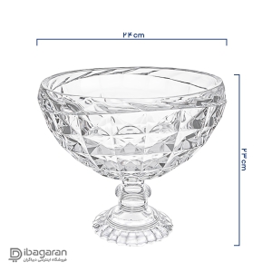 آجیل خوری پایه دار پیرلس مدل آکوامارین کد 72200W